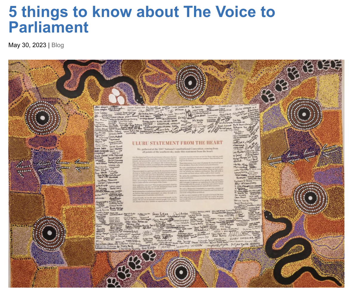 5 things to know about The Voice to Parliament