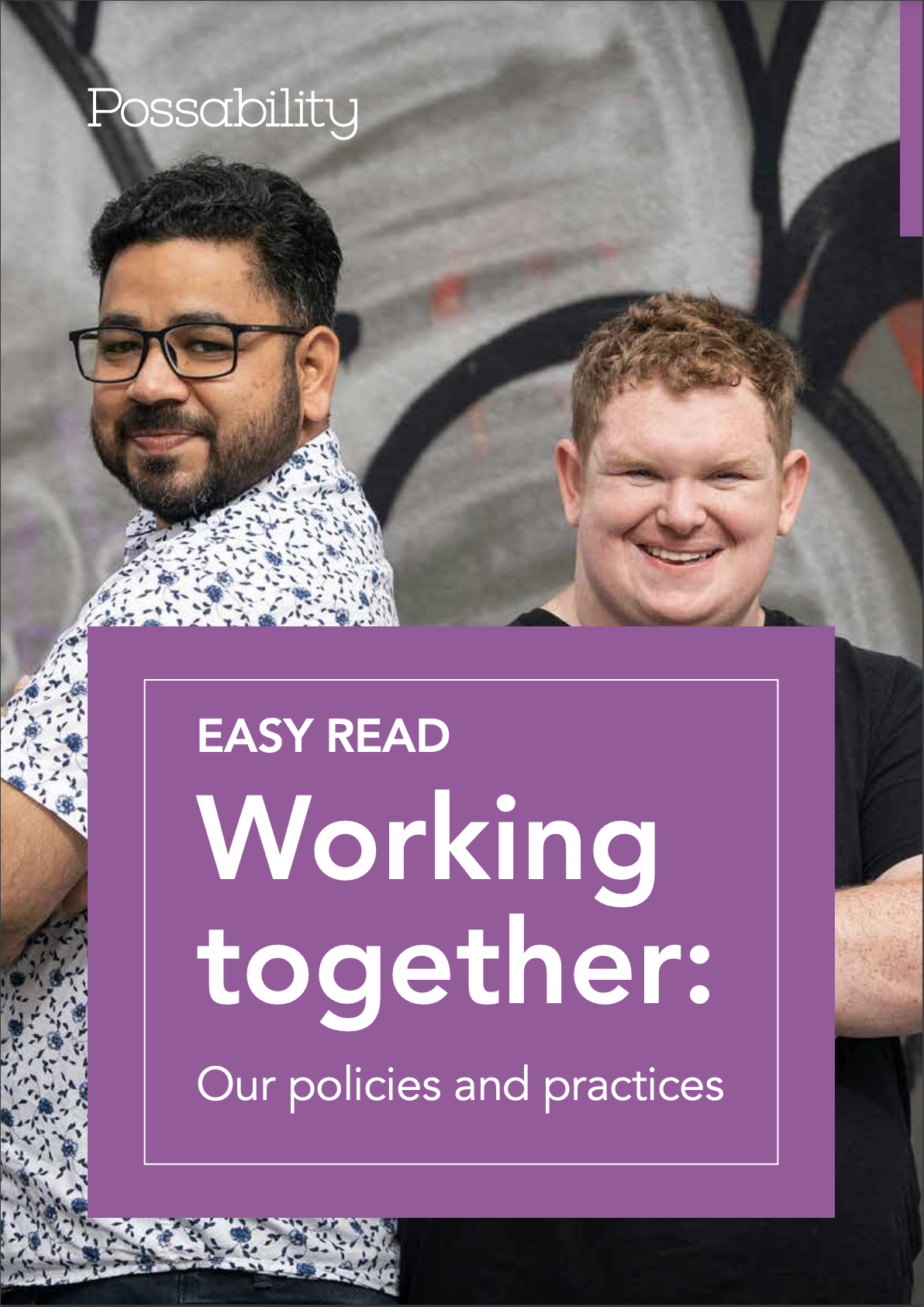 Working together: our policies and practices (Easy Read)